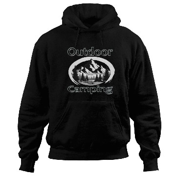 Discover Outdoor camping as nature retreat Hoodies