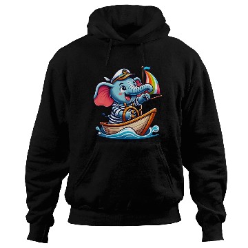 Discover Elephant Sailor Sailing Boat Success Hoodies