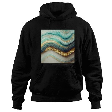 Discover Teal Agate Geode Stone Hoodies
