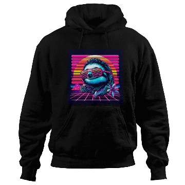 Discover Synthwave Retro 80's Sloth Hoodies