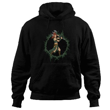 Discover Female Elf Warrior With An Iron Axe Hoodies