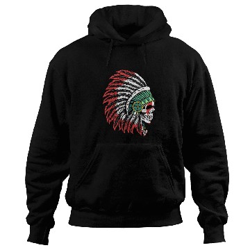 Discover Indigenous Native American Skull Skull Head Hoodies