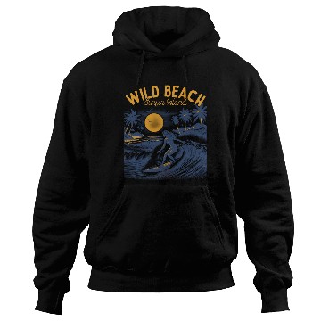 Discover Wild Beach Surfer Island Hoodies
