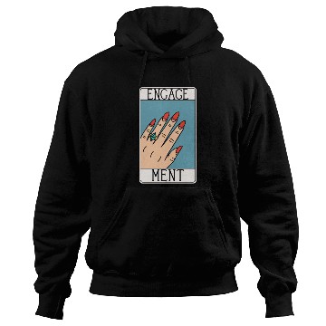 Discover Engagement - Engaged Tarot Card - Wedding Proposal Hoodies