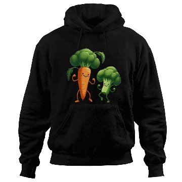 Discover Carrot Dancing with Broccoli Hoodies