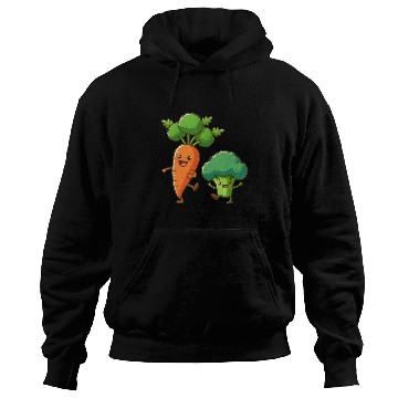 Discover Carrot Dancing with Broccoli Hoodies
