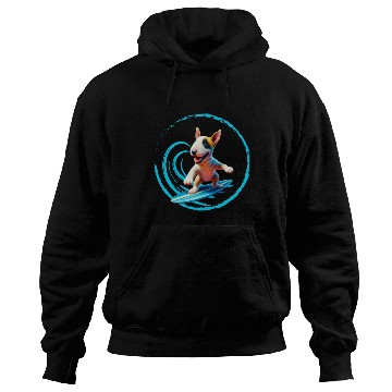 Discover Bull Terrier Surfing Hoodies
