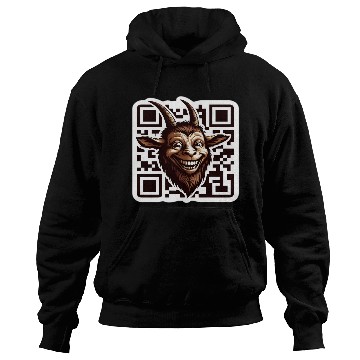 Discover Qr Code Goat: Scan for Baaa-mazing Content! Hoodies