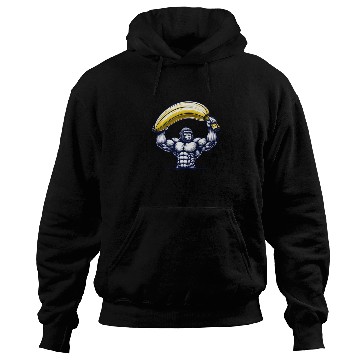 Discover Monkey with Big Banana Hoodies