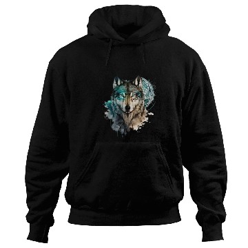 Discover Wolf Print, Cosmic Wolves, Animal Print, Cosmos Hoodies