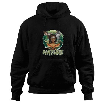Discover Nature-Inspired Wolf Owl Turtle Phoenix Woman Hoodies