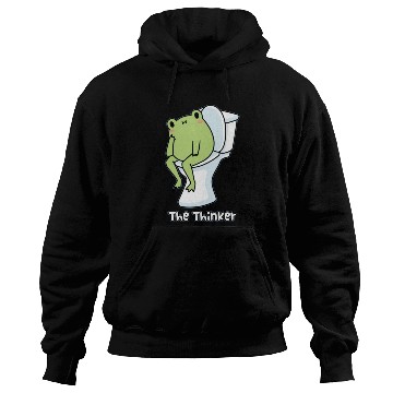 Discover The thinker, kawaii frog Hoodies