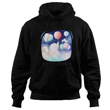 Discover Elephant And Rabbit Flying To Space Using Balloon Hoodies