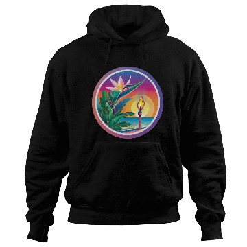 Discover Paradise Flower and Torch Hoodies