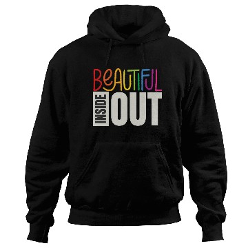 Discover Beautiful Inside Out (black) Hoodies
