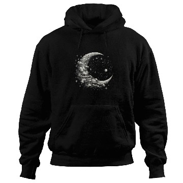Discover Cool Full Moon - Solar Eclipse, Moon Phases Total Hoodies