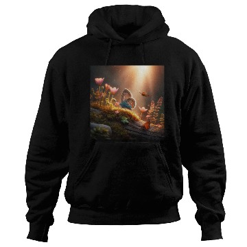 Discover butterfly on tree Hoodies