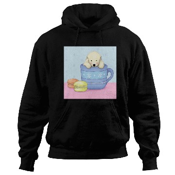 Discover Cute Polar Bear Illustration (Color) Hoodies