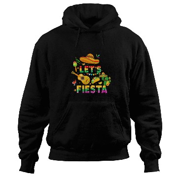 Discover Funny Cinco De Mayo Mexican Guitar Cactus Let's Fi Hoodies