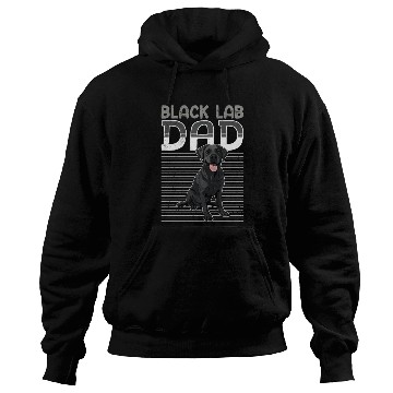 Discover Black Labrador BLACK LAB DAD Labrador Owner Hoodies