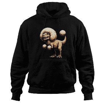 Discover Poodle T-Rex Fusion Mythical Creature Design Hoodies