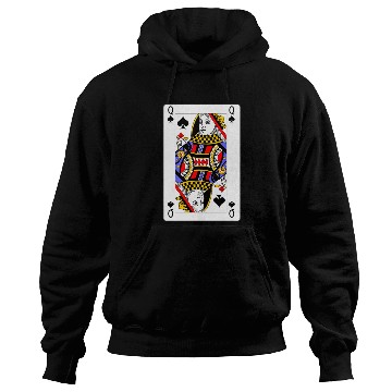 Discover Queen of Spades Playing Card Hoodies