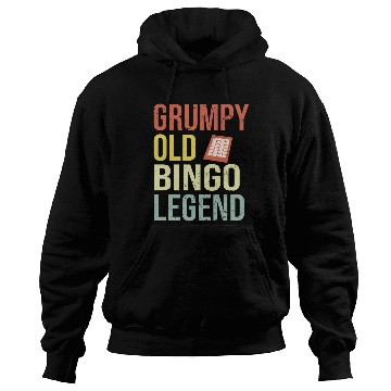 Discover Grumpy old Bingo Legend Bingo Player Hoodies