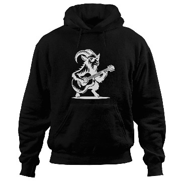 Discover Goat Guitarist Band Design In White Hoodies