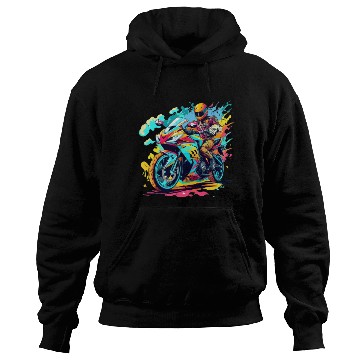 Discover Legend cross motocycle Biker Road Trip Hoodies