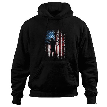 Discover Archery US Flag Archer Bow Hunter Hoodies