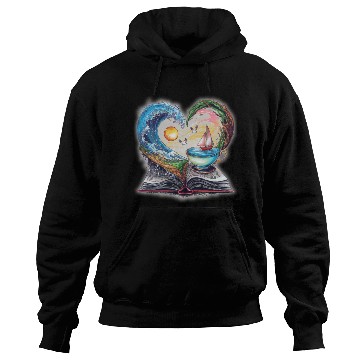 Discover A book is an ocean of adventures. Hoodies