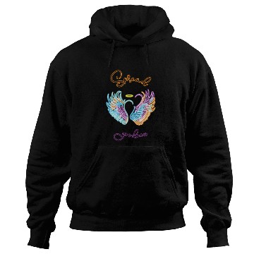 Discover Neon angel wings with helo Hoodies