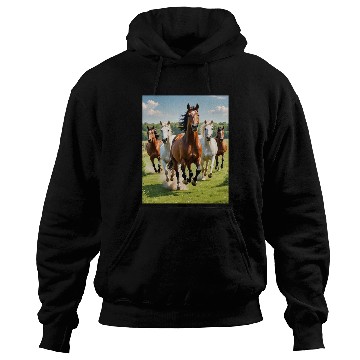 Discover Horse racing competition. Hoodies