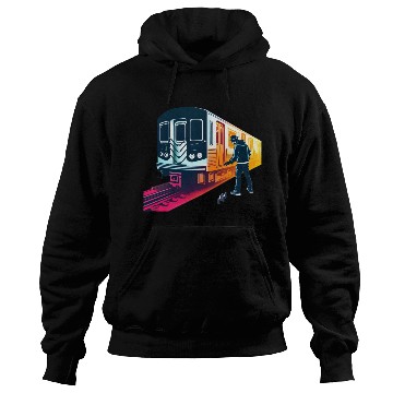 Discover AI Teen at Subway Layup Masked Hoodies