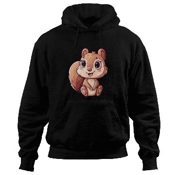 Discover Adorable Squirrel With Big Eyes Hoodies