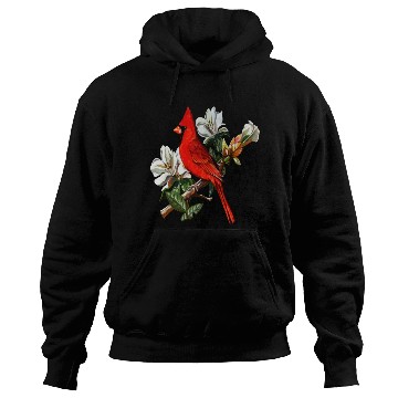Discover Northern Red Cardinal On A Branch Hoodies