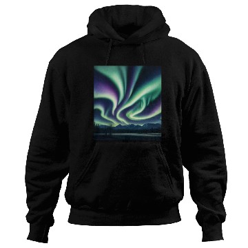 Discover ultra realistic northern lights Hoodies