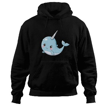 Discover Adorable Narwhal Fantasy Encounter Hoodies