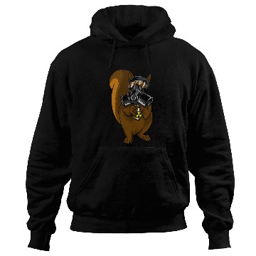 Discover Squirrel With Gas Mask Acorn Nuclear Icon Chipmunk Hoodies