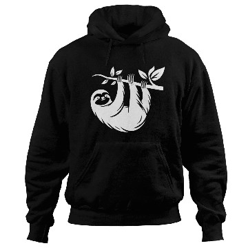 Discover Sloth silhouette minimalist art deco style Hoodies