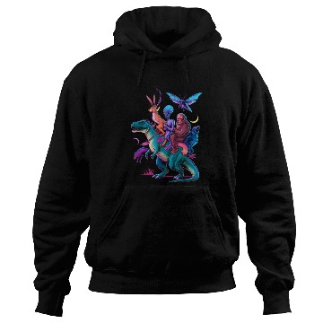 Discover Cryptozoology Cryptid Bigfoot Jackalope Mothman Hoodies