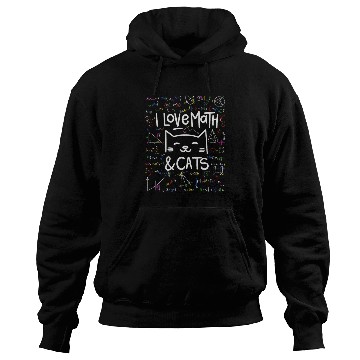 Discover Cat Lover, Math, I Love Math And Cats, Math Lover Hoodies