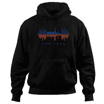 Discover New York City Sound Waves Hoodies