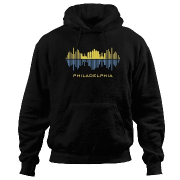 Discover Philadelphia City Sound Waves Hoodies