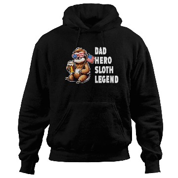 Discover American sloth dad Hoodies