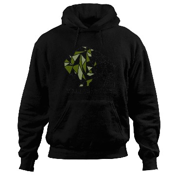 Discover Army Green YStone Bison Design Hoodies
