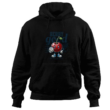 Discover Berry Good at Volleyball - Cherry Character Design Hoodies