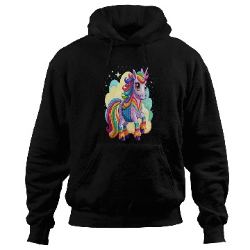 Discover Crochet Rainbow Unicorn Hoodies