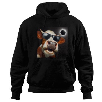 Discover Funny Solar Eclipse Wearing Glasses Hoodies