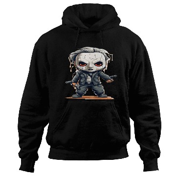 Discover Chibi Horror Icon - Cute yet Deadly Masked Charact Hoodies